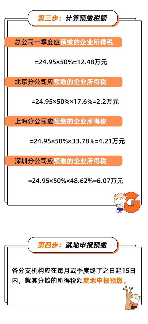 總分公司稅率不同,申報表怎么填 這幅圖都說明白了......