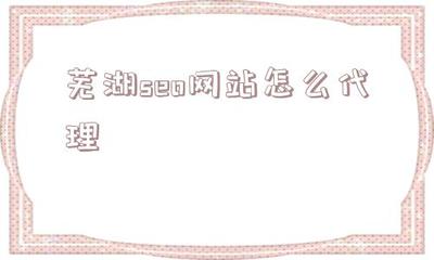蕪湖seo網站怎么代理(蕪湖網站seo優化)